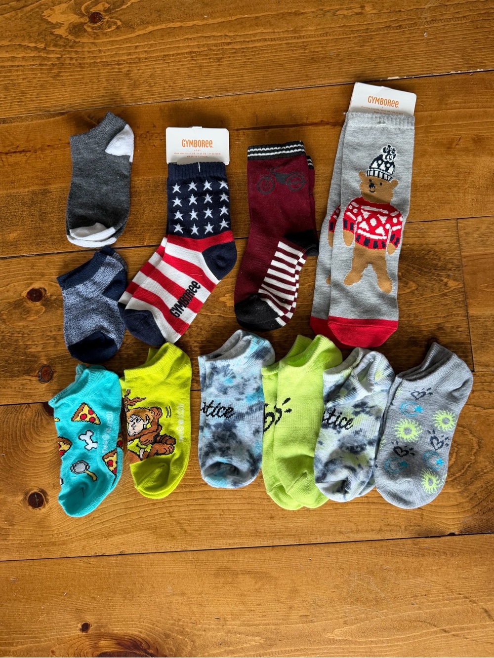 Gymboree & Assorted Kids No-Show and Crew Socks - Multi Color Pack